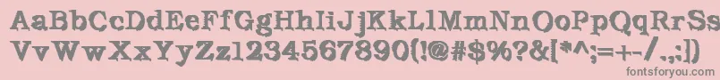 More about DeFutura Font DeFutura Font – Gray Fonts on Pink Background