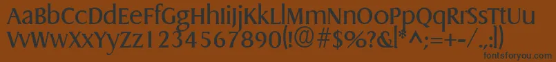 GriffonRegular Font – Black Fonts on Brown Background