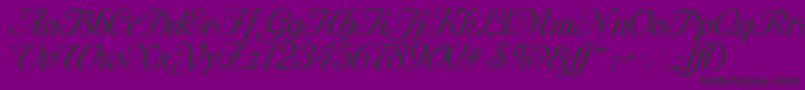 MonAmourOneMedium Font – Black Fonts on Purple Background