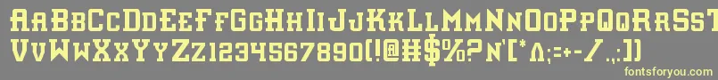 More about Interceptorc Font Interceptorc Font – Yellow Fonts on Gray Background