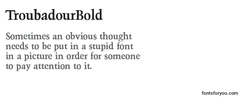 TroubadourBold Font