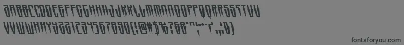 フォントSwordtoothleft – 黒い文字の灰色の背景