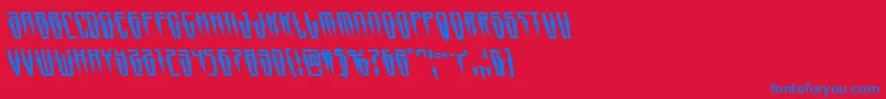 Swordtoothleft Font – Blue Fonts on Red Background