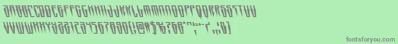 Swordtoothleft Font – Gray Fonts on Green Background