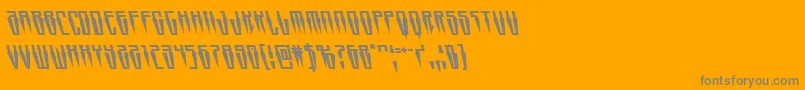 Swordtoothleft-Schriftart – Graue Schriften auf orangefarbenem Hintergrund