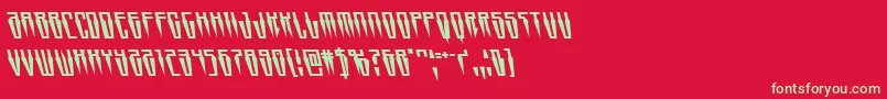 Swordtoothleft Font – Green Fonts on Red Background