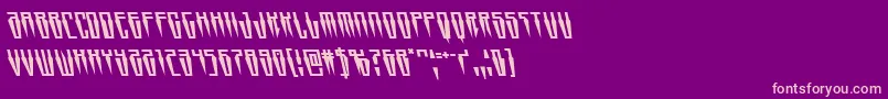 Fonte Swordtoothleft – fontes rosa em um fundo violeta