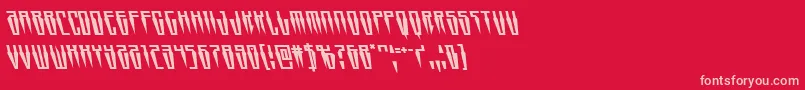 Swordtoothleft Font – Pink Fonts on Red Background