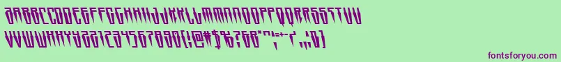 Swordtoothleft Font – Purple Fonts on Green Background