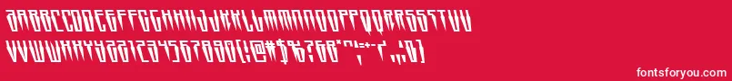 Swordtoothleft Font – White Fonts on Red Background