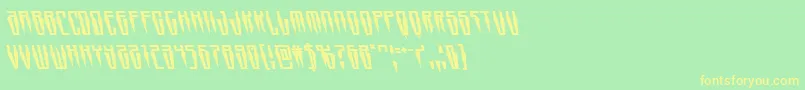 Swordtoothleft Font – Yellow Fonts on Green Background