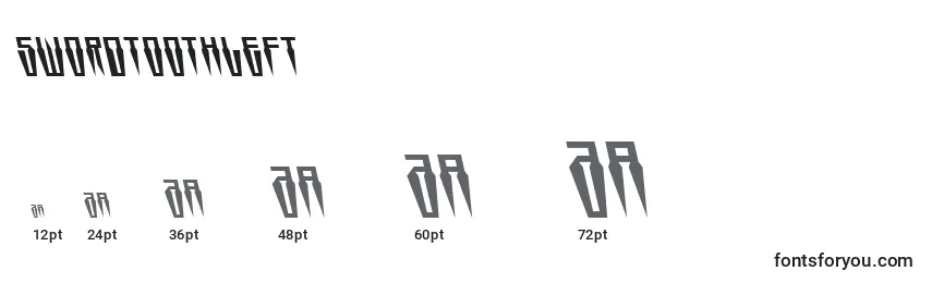 Swordtoothleft Font Sizes