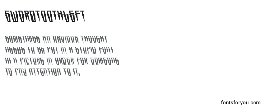 Swordtoothleft Font