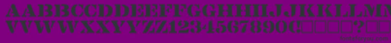 フォントLintsecRegular – 紫の背景に黒い文字