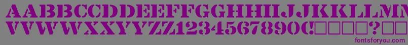 LintsecRegular Font – Purple Fonts on Gray Background
