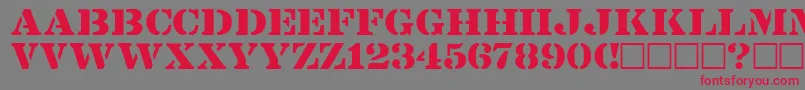 More about LintsecRegular Font LintsecRegular Font – Red Fonts on Gray Background