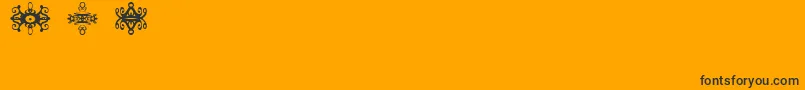 FiSample1 Font – Black Fonts on Orange Background
