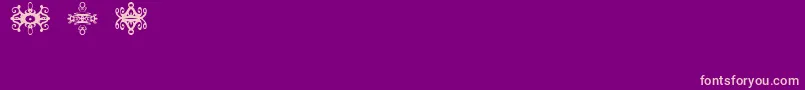 FiSample1 Font – Pink Fonts on Purple Background