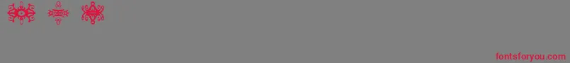 FiSample1-Schriftart – Rote Schriften auf grauem Hintergrund