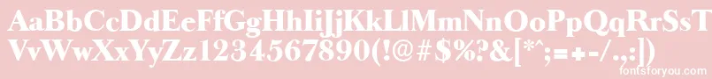 fuente BaskeroldserialHeavyRegular – Fuentes Blancas Sobre Fondo Rosa