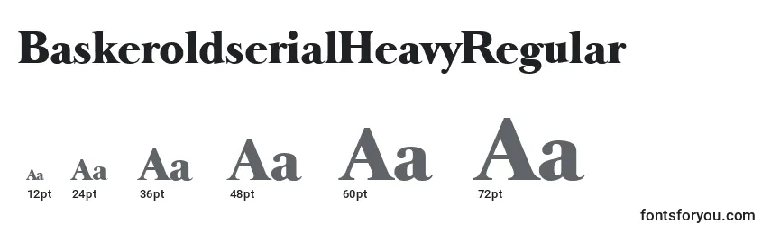 Размеры шрифта BaskeroldserialHeavyRegular