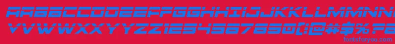 Montroclaserital Font – Blue Fonts on Red Background