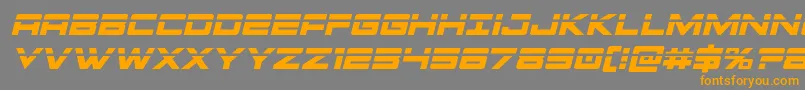 Montroclaserital Font – Orange Fonts on Gray Background