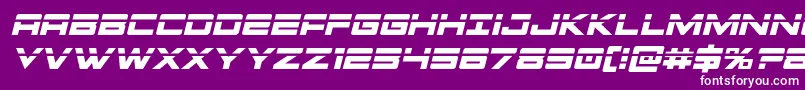 Montroclaserital Font – White Fonts on Purple Background