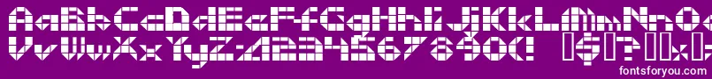 Litebrit Font – White Fonts on Purple Background