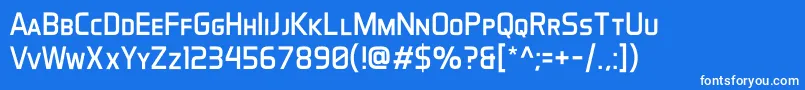 More about AeroMaticsDisplayRegular Font AeroMaticsDisplayRegular Font – White Fonts on Blue Background