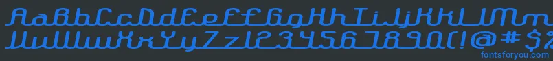 More about LowdownBrk Font LowdownBrk Font – Blue Fonts on Black Background