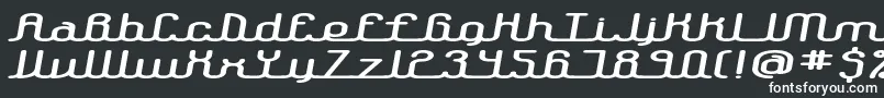 LowdownBrk Font – White Fonts on Black Background