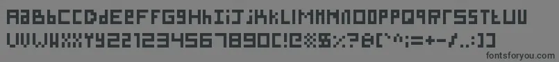 Шрифт SillyPixel – чёрные шрифты на сером фоне