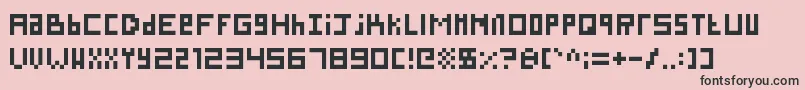 SillyPixel Font – Black Fonts on Pink Background