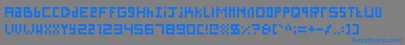 SillyPixel Font – Blue Fonts on Gray Background