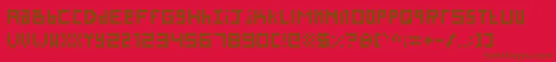 SillyPixel Font – Brown Fonts on Red Background