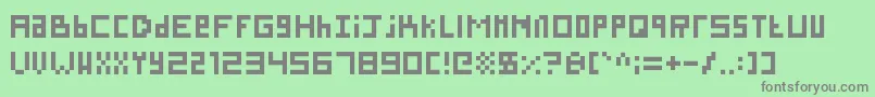 SillyPixel Font – Gray Fonts on Green Background