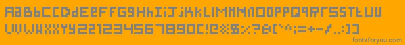 Шрифт SillyPixel – серые шрифты на оранжевом фоне