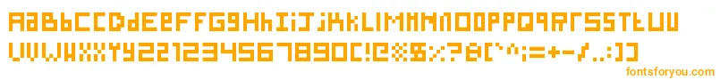 SillyPixel Font – Orange Fonts on White Background