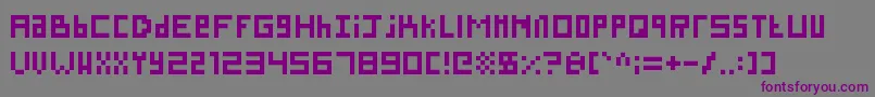 SillyPixel Font – Purple Fonts on Gray Background
