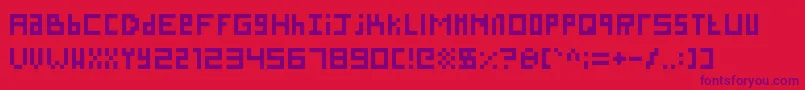 SillyPixel Font – Purple Fonts on Red Background