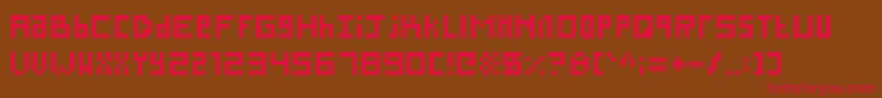 SillyPixel Font – Red Fonts on Brown Background