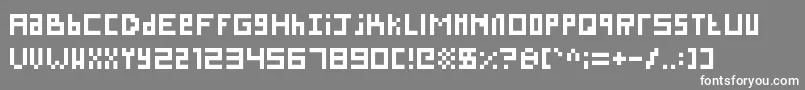 SillyPixel Font – White Fonts on Gray Background