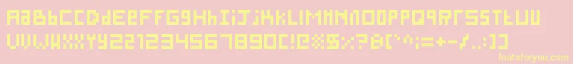 SillyPixel Font – Yellow Fonts on Pink Background