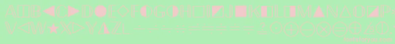 QuantaPiFourSsi Font – Pink Fonts on Green Background