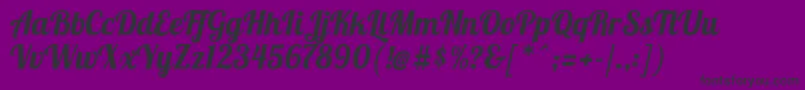 Lobster1.4 Font – Black Fonts on Purple Background