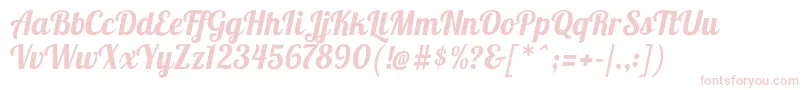 Lobster1.4 Font – Pink Fonts on White Background