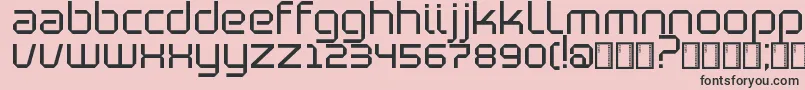 BlutterSlim Font – Black Fonts on Pink Background