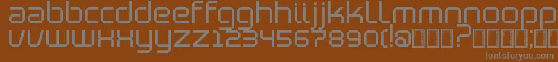 BlutterSlim Font – Gray Fonts on Brown Background
