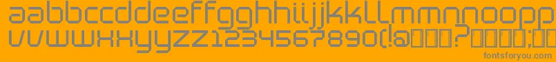 BlutterSlim Font – Gray Fonts on Orange Background